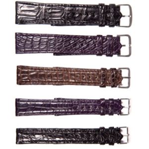 Uhrenband Krokodilleder verschiedene Groessen