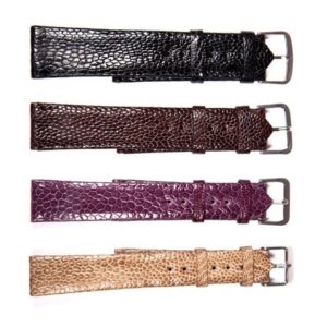 Uhrenband aus Straussenbeinleder 18-24mm Frau Mann