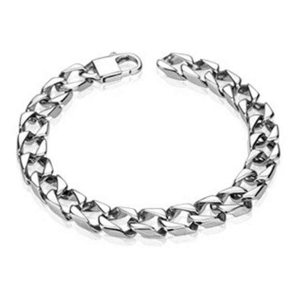 Armband Koenigskette Silber aus Edelstahl Unisex