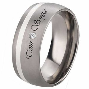 Breiter Damenring Titanring DT012