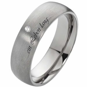Damenring Titanring DT063 mit gratis Gravur und aussengravur