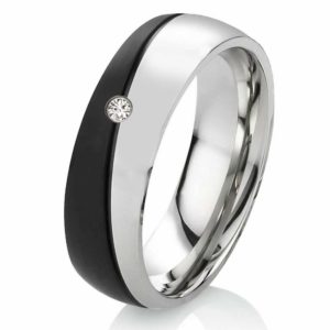 Damenring Edelstahl DE004 mit Peridot