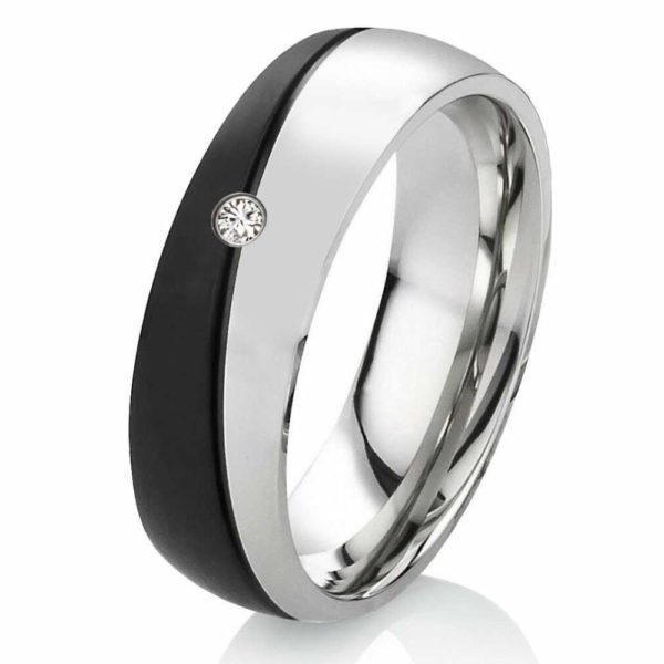 Damenring Edelstahl DE004 mit Peridot