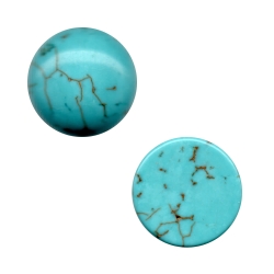 Howlith Cabochon Klebstein 10-25mm in tuerkis