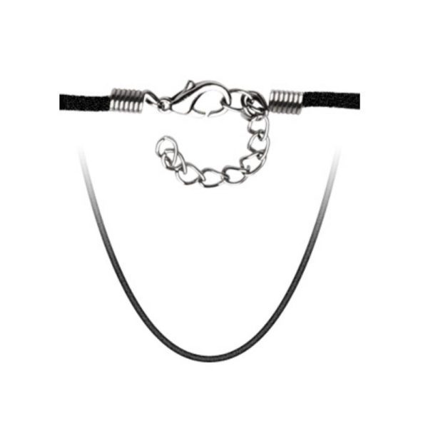 Kette groeÃƒÂŸenverstellbar Silber Samt Unisex