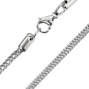 Kette Schlangenglieder Silber aus Edelstahl Unisex