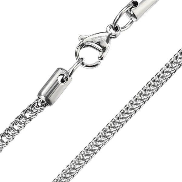 Kette Schlangenglieder Silber aus Edelstahl Unisex