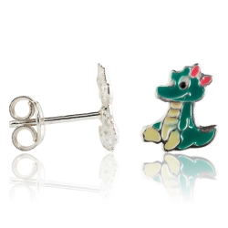 Kinderohrstecker 925 Sterling Silber mit Drache