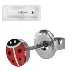 Studex Erstohrstecker Chirurgenstahl mit Marienkaefer Studex System 75