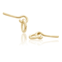 10 x Oesen mit Stift Double Gold