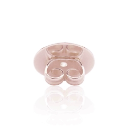 Ohrmutter Ohrstecker 925 Sterling Silber rosÃ©vergoldet Butterfly-Verschluss mit Platte 10mm Stueck