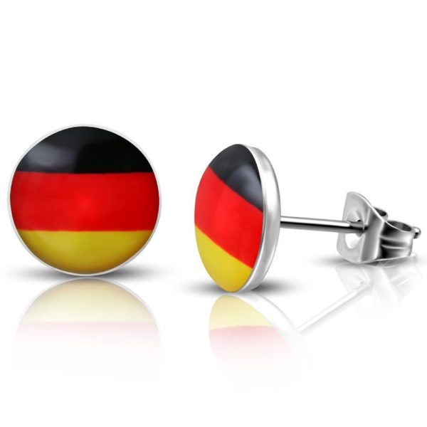 Ohrstecker Deutschland Silber aus Edelstahl Unisex