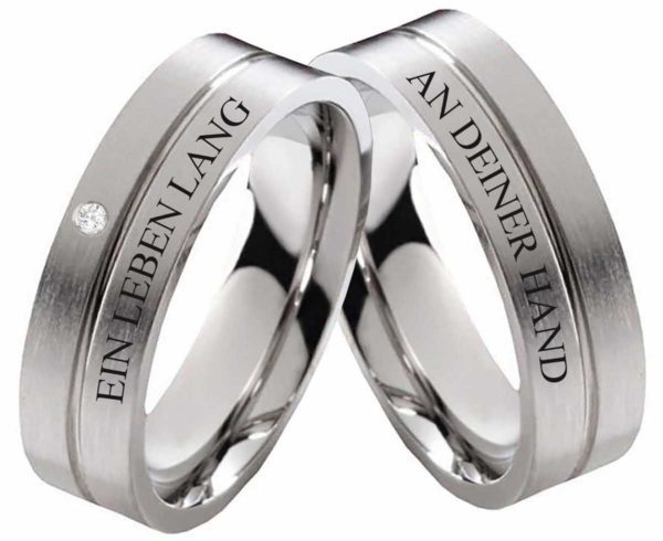Partnerringe Edelstahl PE291