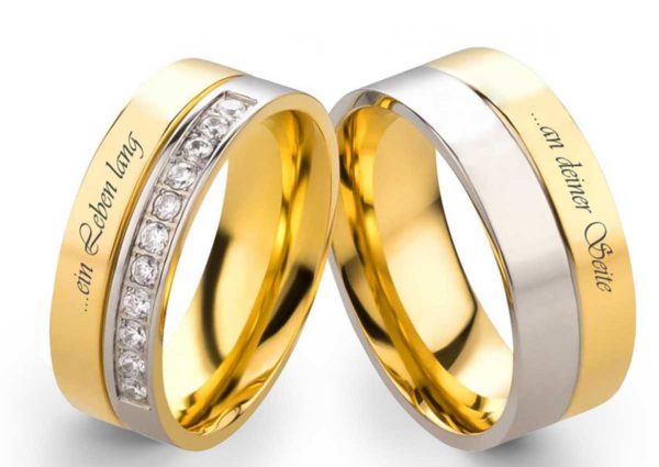 Partnerringe Edelstahl PE007