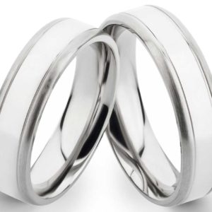 Partnerringe Edelstahl PE008