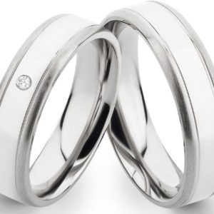 Partnerringe Edelstahl PE010