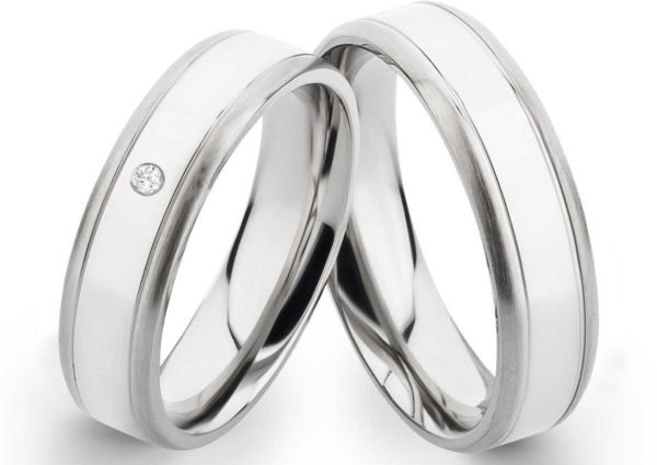 Partnerringe Edelstahl PE010