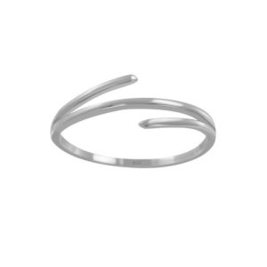 Ring 5 Herzen Silber aus Edelstahl Damen
