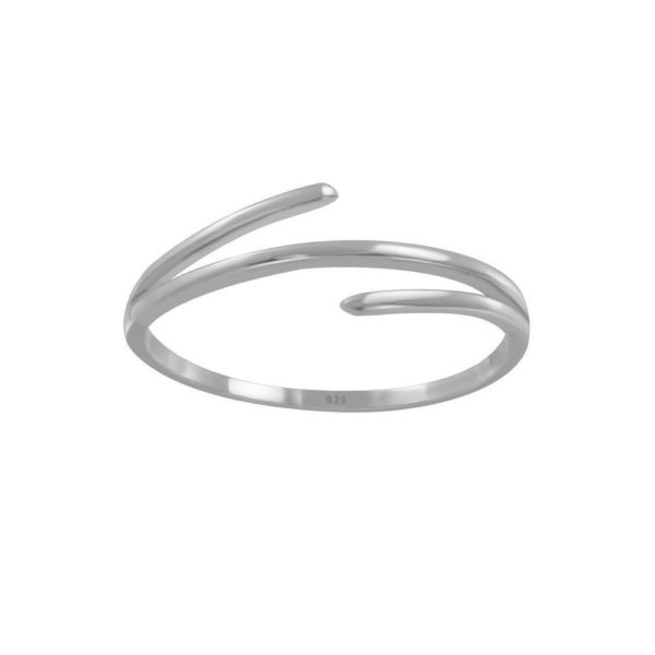 Ring 5 Herzen Silber aus Edelstahl Damen