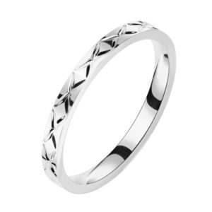Ring gefasster Kristall Rosegold aus Edelstahl Damen