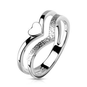 Ring mit drei Kristallen Gold aus Edelstahl Herren