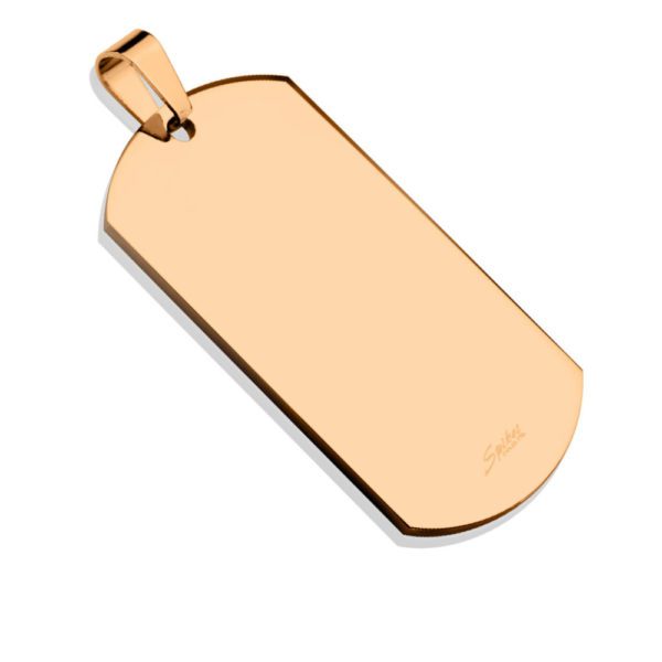 Rosegold - Anhaenger Dog Tag aus Edelstahl Unisex
