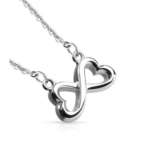 Silber - Anhaenger Infinity Silber aus Edelstahl Unisex