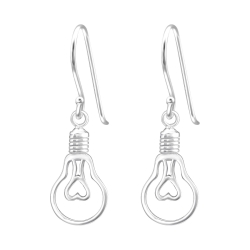 925 Sterling Silber Ohrhaken Ohrhaenger mit Gluehlampe