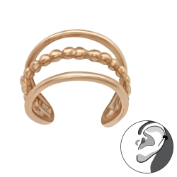 Ear Cuff 925 Sterling Silber rosÃ©vergoldet Ohrmanschette