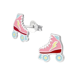 Ohrstecker 925 Sterling Silber mit Rollschuh