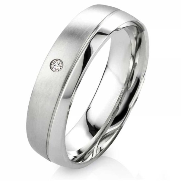 Modischer Damen Ring Edelstahl DE245