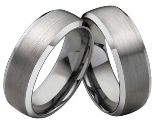 Partnerringe Wolframringe PW111 ohne Stein