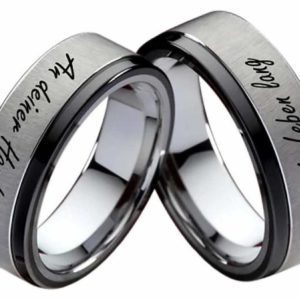 Partnerringe Wolframringe PW126 ohne Stein