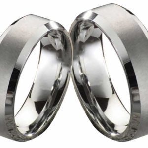 Partnerringe Wolframringe PW138 ohne Stein