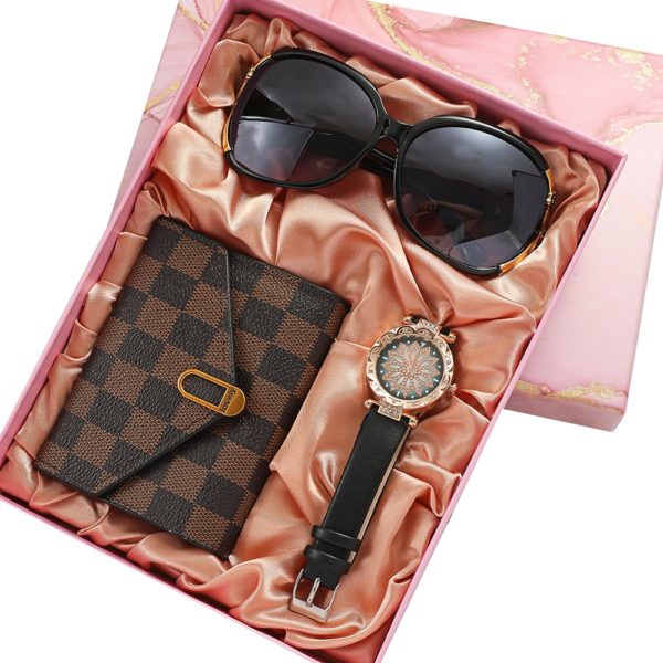 Uhren-Geschenk-Set-Uhr-Brieftasche-Brille #05