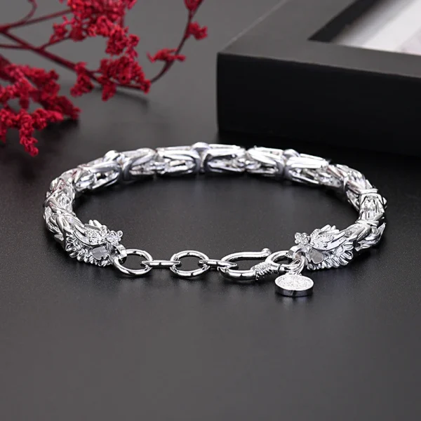 925 Sterling Silber Exquisite drachen kopf Kette armbänder für mann frauen mode designer schmuck hochzeit party urlaub geschenke