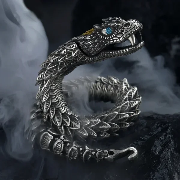 Hx handgemachte dominierende Armband Männer Persönlichkeit Retro Wasserhahn Sammlung Ebene Smart Dragon Armbänder Zubehör VIP – Bild 2