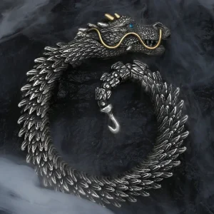 Hx handgemachte dominierende Armband Männer Persönlichkeit Retro Wasserhahn Sammlung Ebene Smart Dragon Armbänder Zubehör VIP