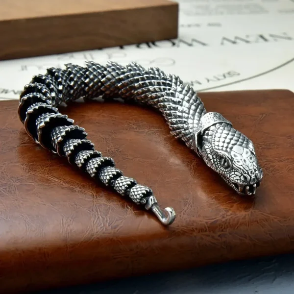 Hx handgemachte dominierende Armband Männer Persönlichkeit Retro Wasserhahn Sammlung Ebene Smart Dragon Armbänder Zubehör VIP – Bild 5