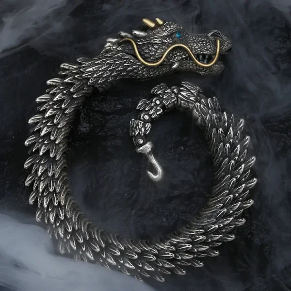Hx handgemachte dominierende Armband Männer Persönlichkeit Retro Wasserhahn Sammlung Ebene Smart Dragon Armbänder Zubehör VIP