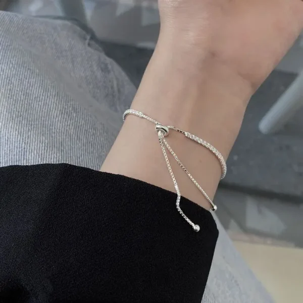925 Sterling Silber Armband Vera Elegante Zirkon Tennis Zirkon Kristall Armband Für Frauen Mode Einfache Engagement Hochzeit Glam – Bild 6