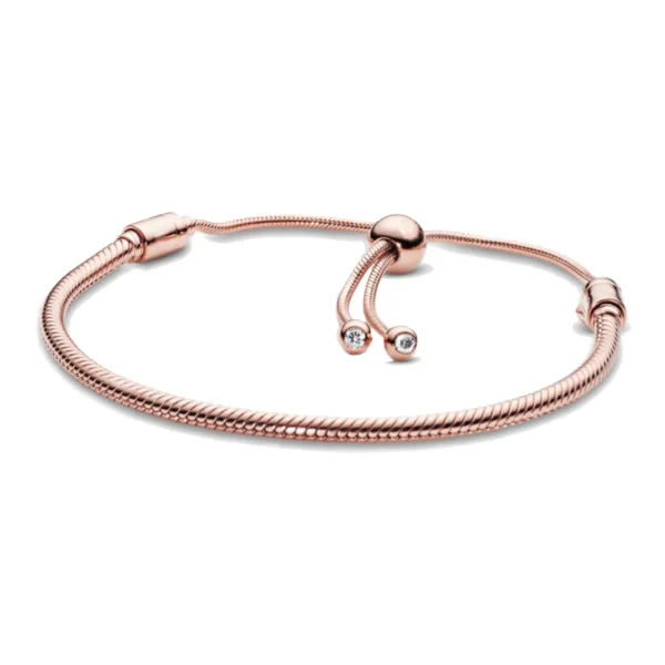 Original-Pan charme kette Schlange armband 100% 925 silber Passen armband für frauen mode klassische hohe qualität DIY schmuck – Bild 6