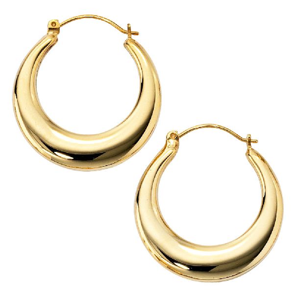 Creolen 585 Gold Gelbgold Ohrringe Goldohrringe Goldcreolen CJ