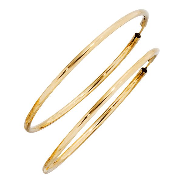 Creolen rund groß 333 Gold Gelbgold Ohrringe Durchmesser 60 mm CJ
