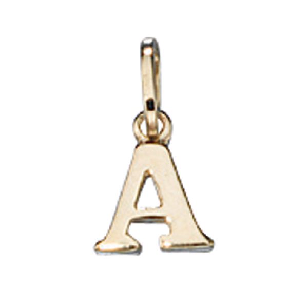 Anhänger Buchstabe A 333 Gold Gelbgold Buchstabenanhänger CJ