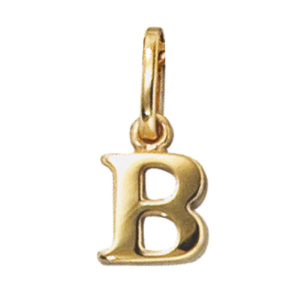 Anhänger Buchstabe B 333 Gold Gelbgold Buchstabenanhänger CJ