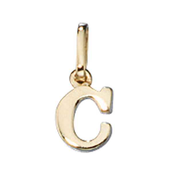 Anhänger Buchstabe C 333 Gold Gelbgold Buchstabenanhänger CJ