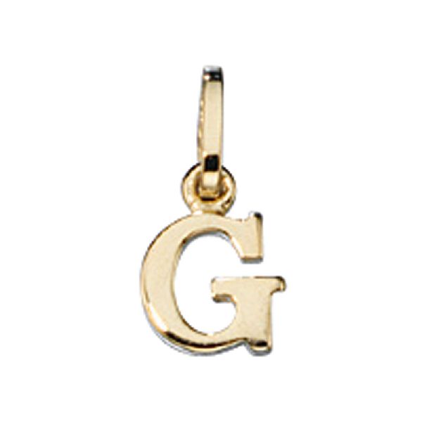 Anhänger Buchstabe G 333 Gold Gelbgold Buchstabenanhänger CJ