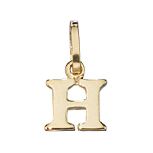 Anhänger Buchstabe H 333 Gold Gelbgold Buchstabenanhänger CJ