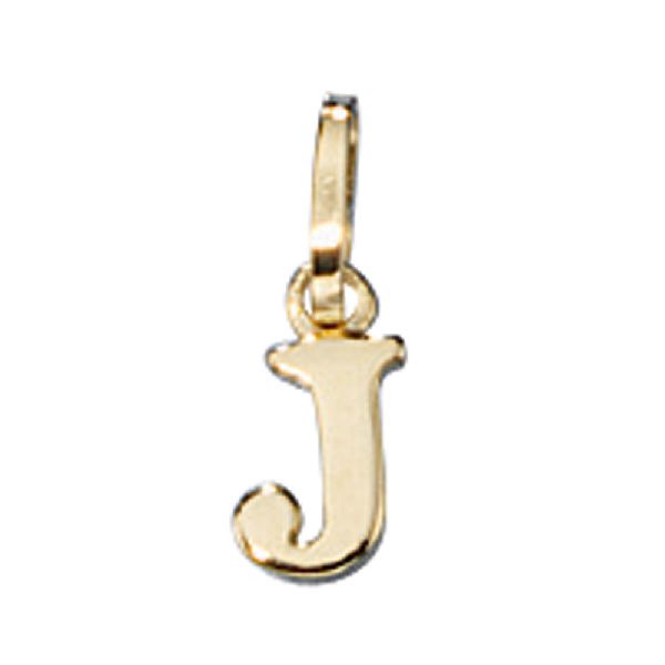 Anhänger Buchstabe J 333 Gold Gelbgold Buchstabenanhänger CJ